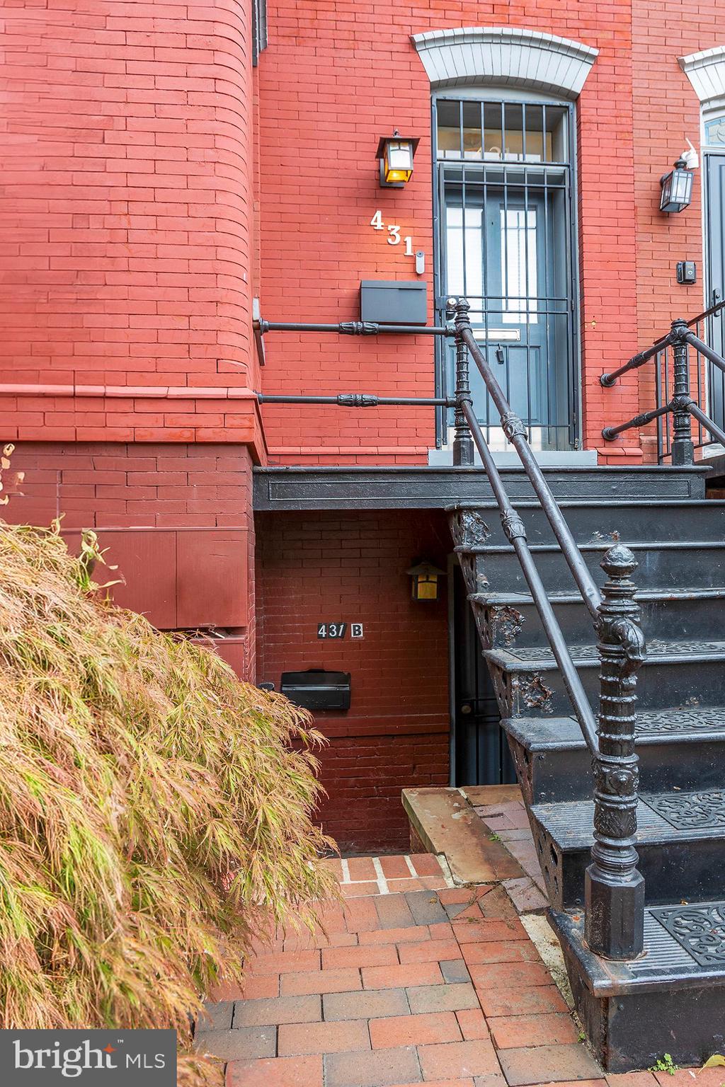 431 4th Street Northeast Washington, DC 20002 - Photo 2 of 37 a view of front door of house with stairs