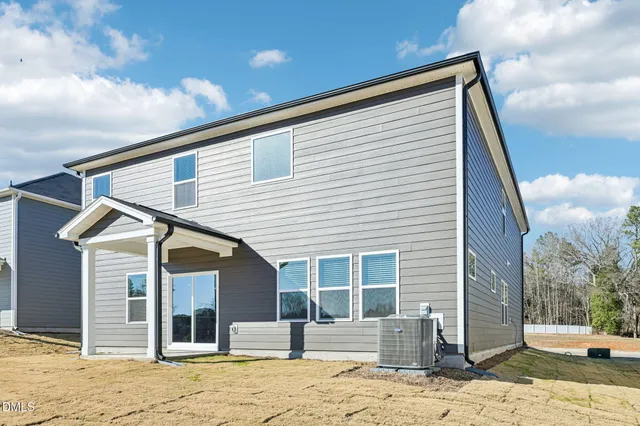 a backyard of a house