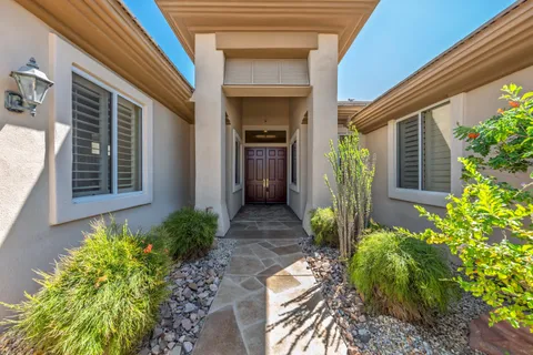 a view of a entryway door of the house