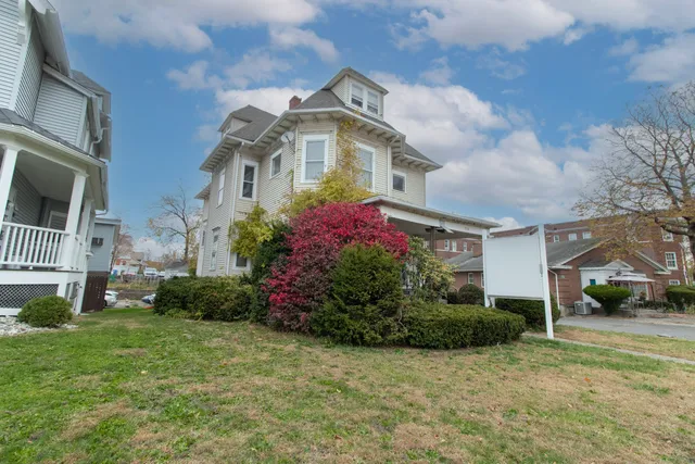 a front view of house with yard