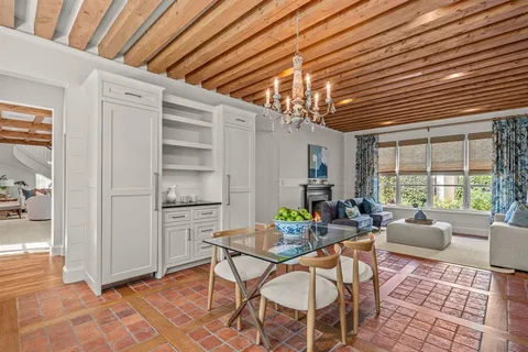 a outdoor space with furniture