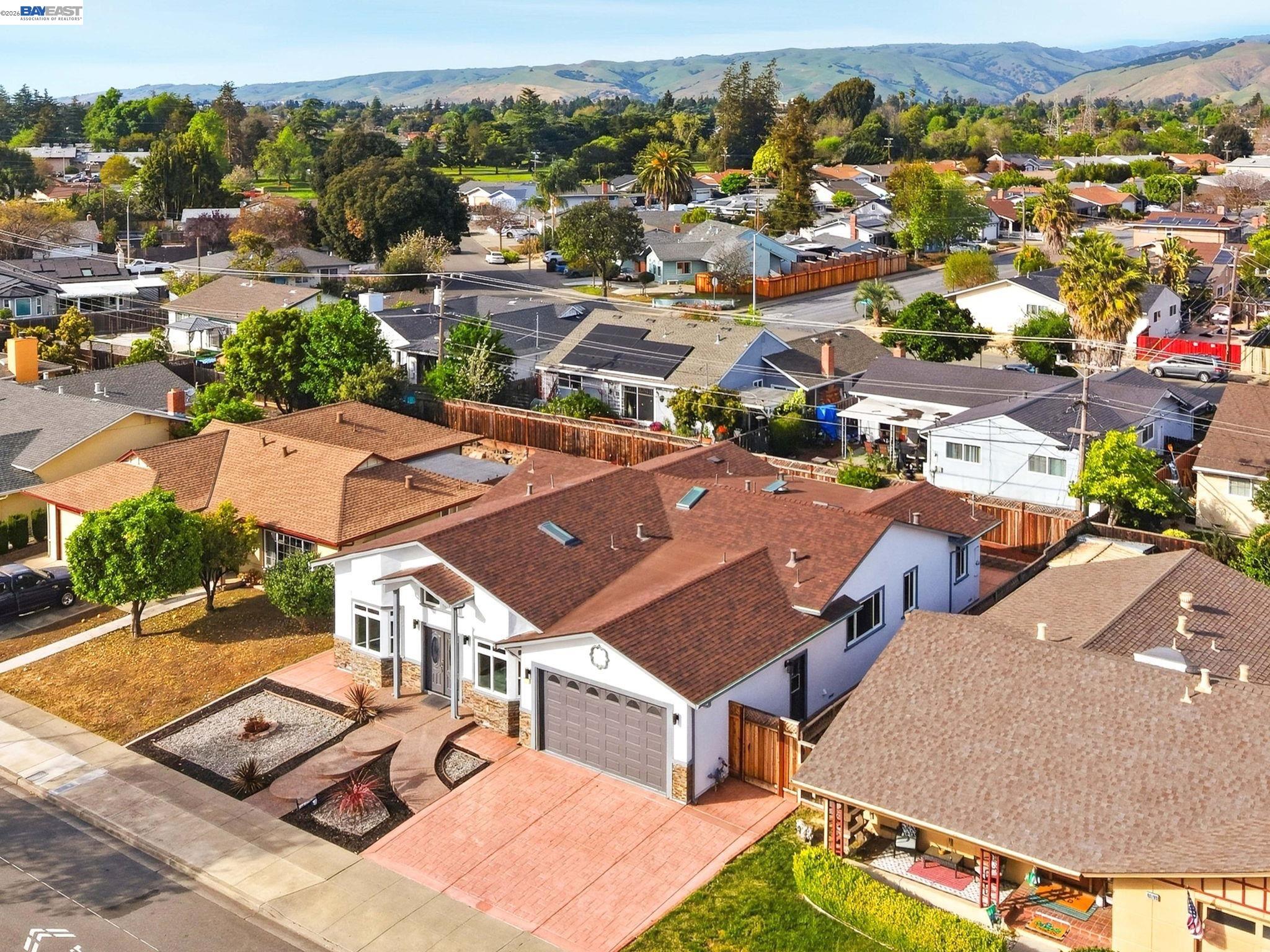 40772 Blacow Road Fremont, CA 94538 - Photo 36 of 40 an aerial view of residential houses with outdoor space