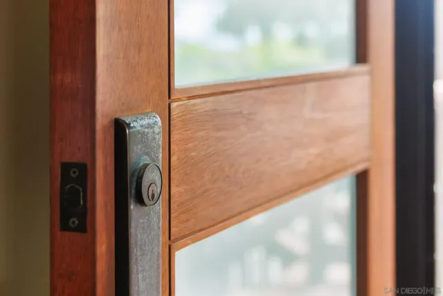 a close view of walk in closet