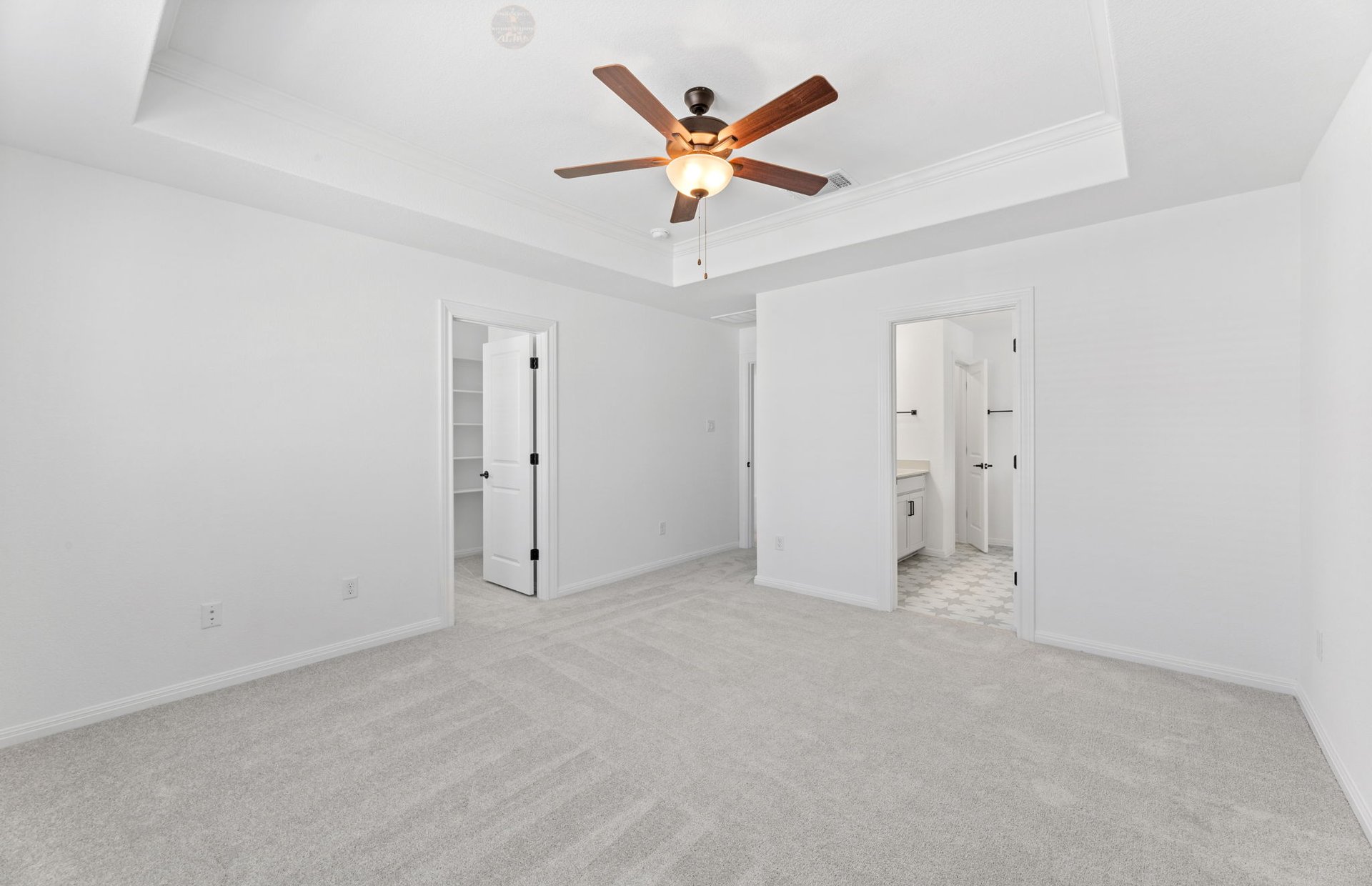 528 Knot Drive Leander, TX 78641 - Photo 11 of 29 an empty room with closet and ceiling fan