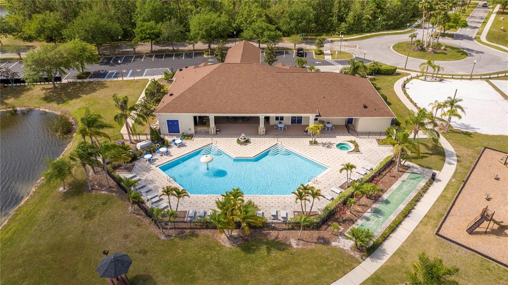 4978 Strand Street Kissimmee, FL 34758 - Photo 25 of 30 an aerial view of a house with swimming pool and outdoor seating