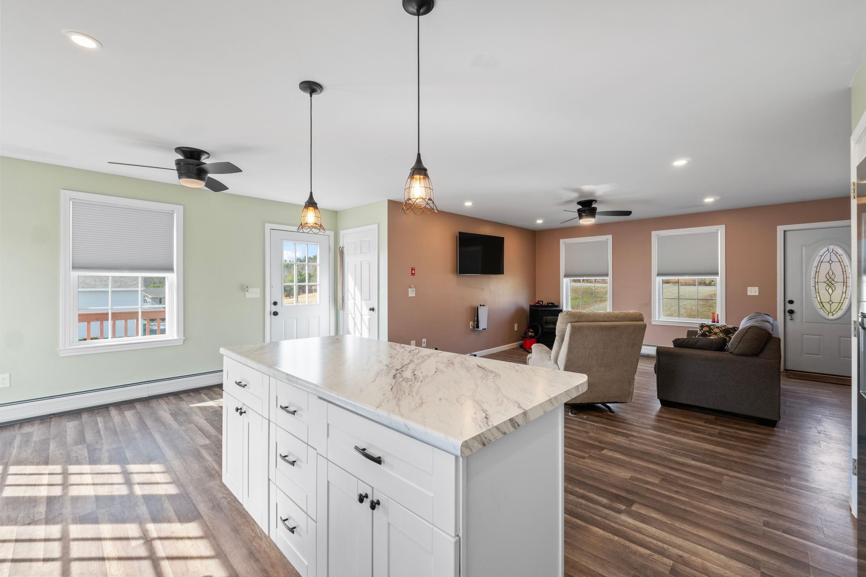 320 Church Hill Road Leeds, ME 04263 - Photo 11 of 45 Kitchen, dining area, livingroom
