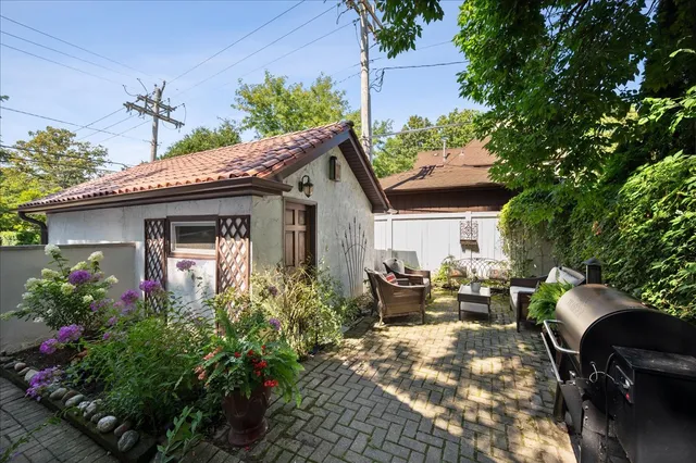 a view of a house with patio