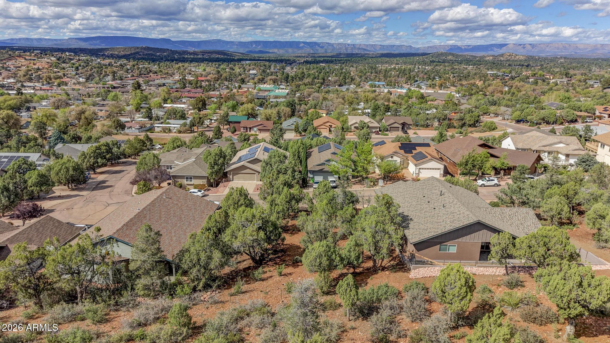 1122 South Sycamore Circle, Unit 58 Payson, AZ 85541 - Photo 10 of 10 an aerial view of residential house with yard and mountain view in back