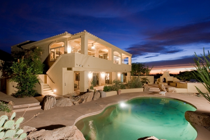 24200 North Alma School Road, Unit 8 Scottsdale, AZ 85255 - Photo 20 of 22 Pool & House View