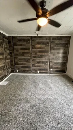 a view of a room with an empty space