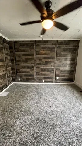 a view of a room with an empty space