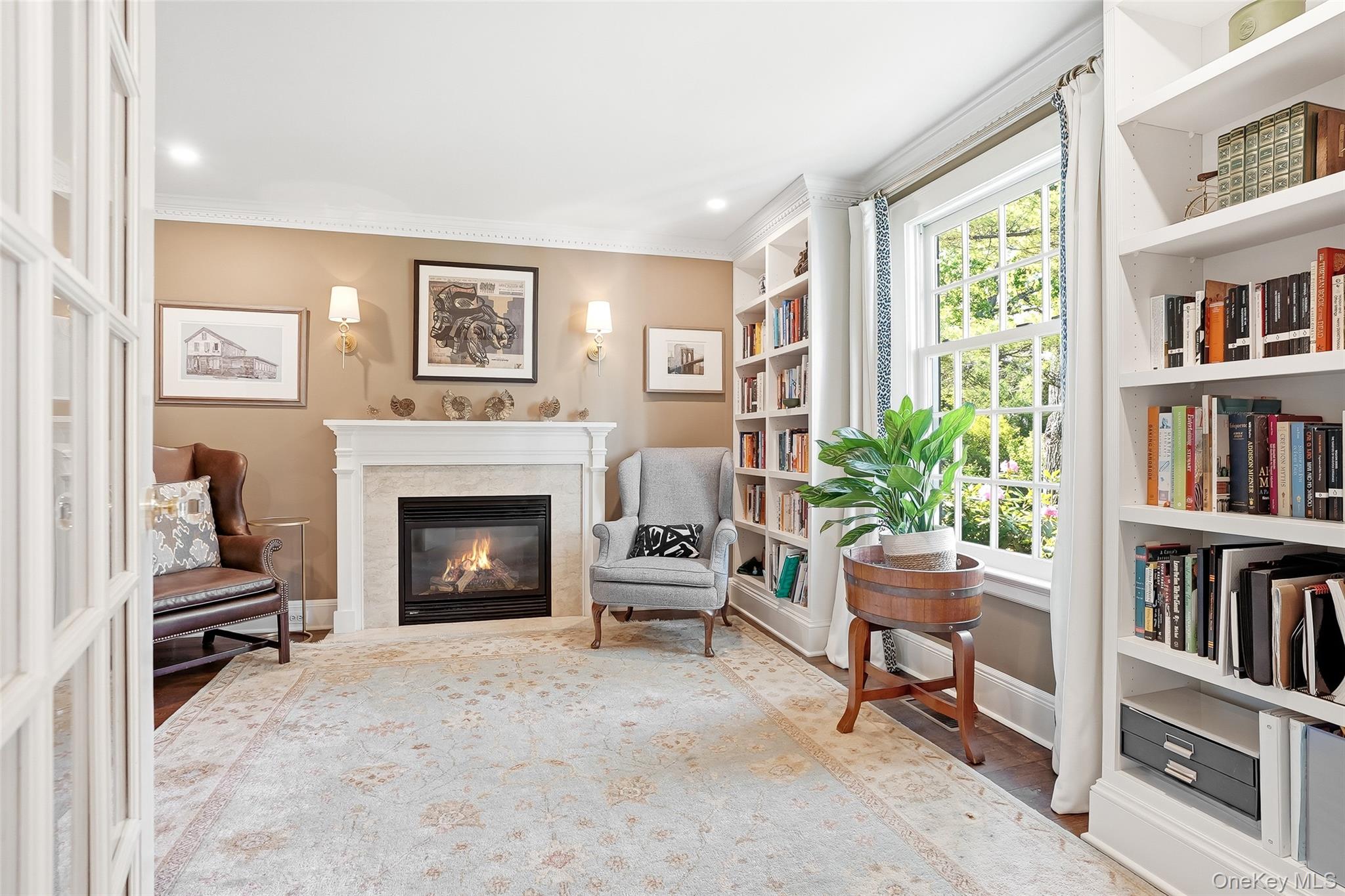 164 Julian Street Rye, NY 10580 - Photo 16 of 38 a living room with furniture and a fireplace