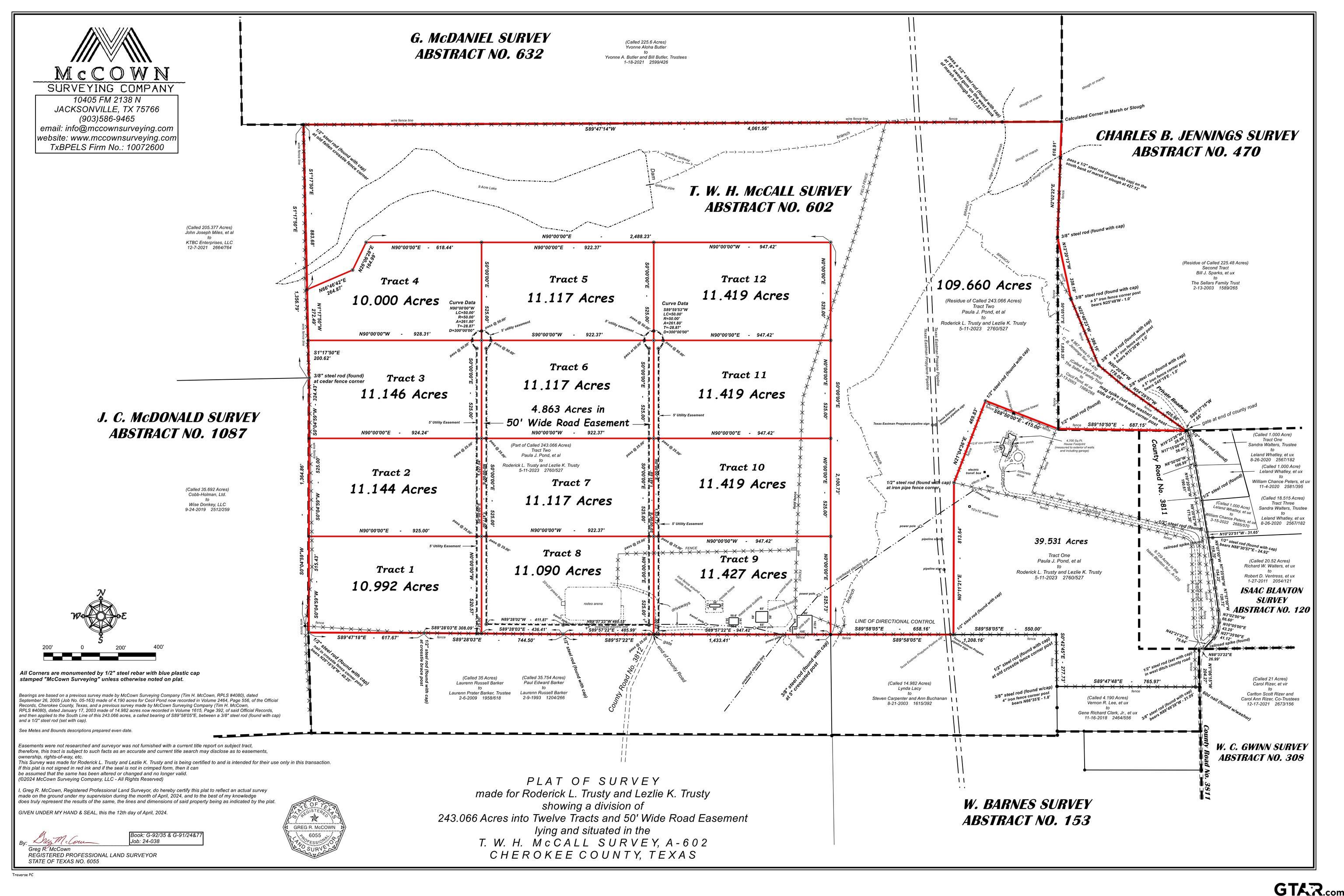 3812 (tract 9) Troup Tx