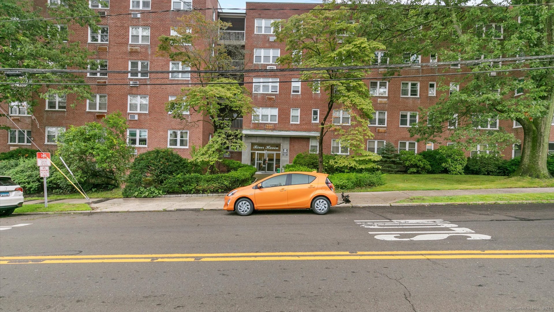 a car parked on the side of the road