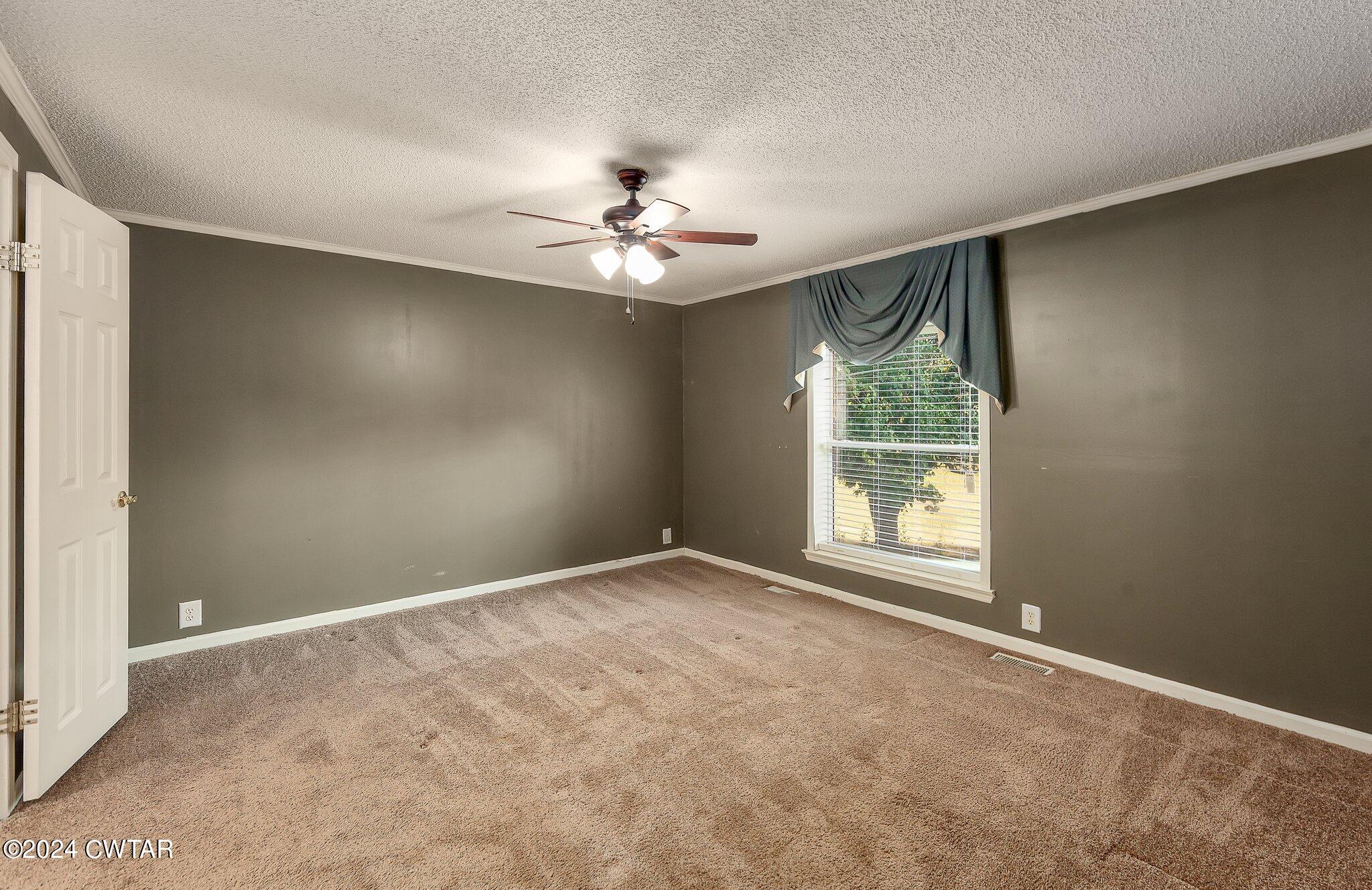 1645 Hopewell Road Lavinia, TN 38348 - Photo 11 of 16 an empty room with windows and ceiling fan