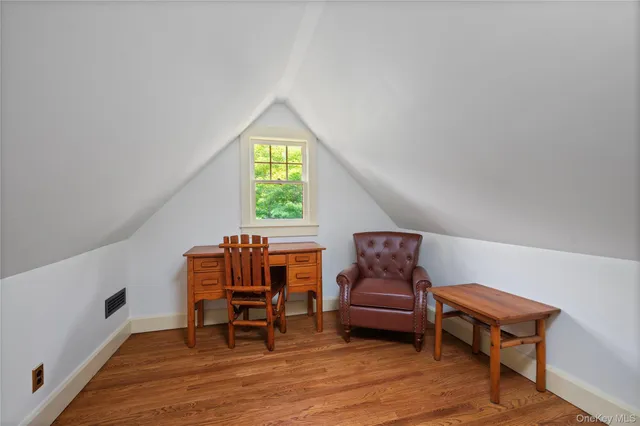 a view of a lake with houses