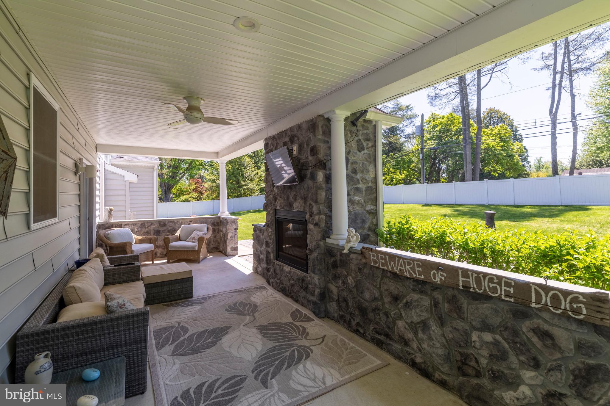 1086 Kingsley Road Rydal, PA 19046 - Photo 43 of 58 Rear Covered Patio