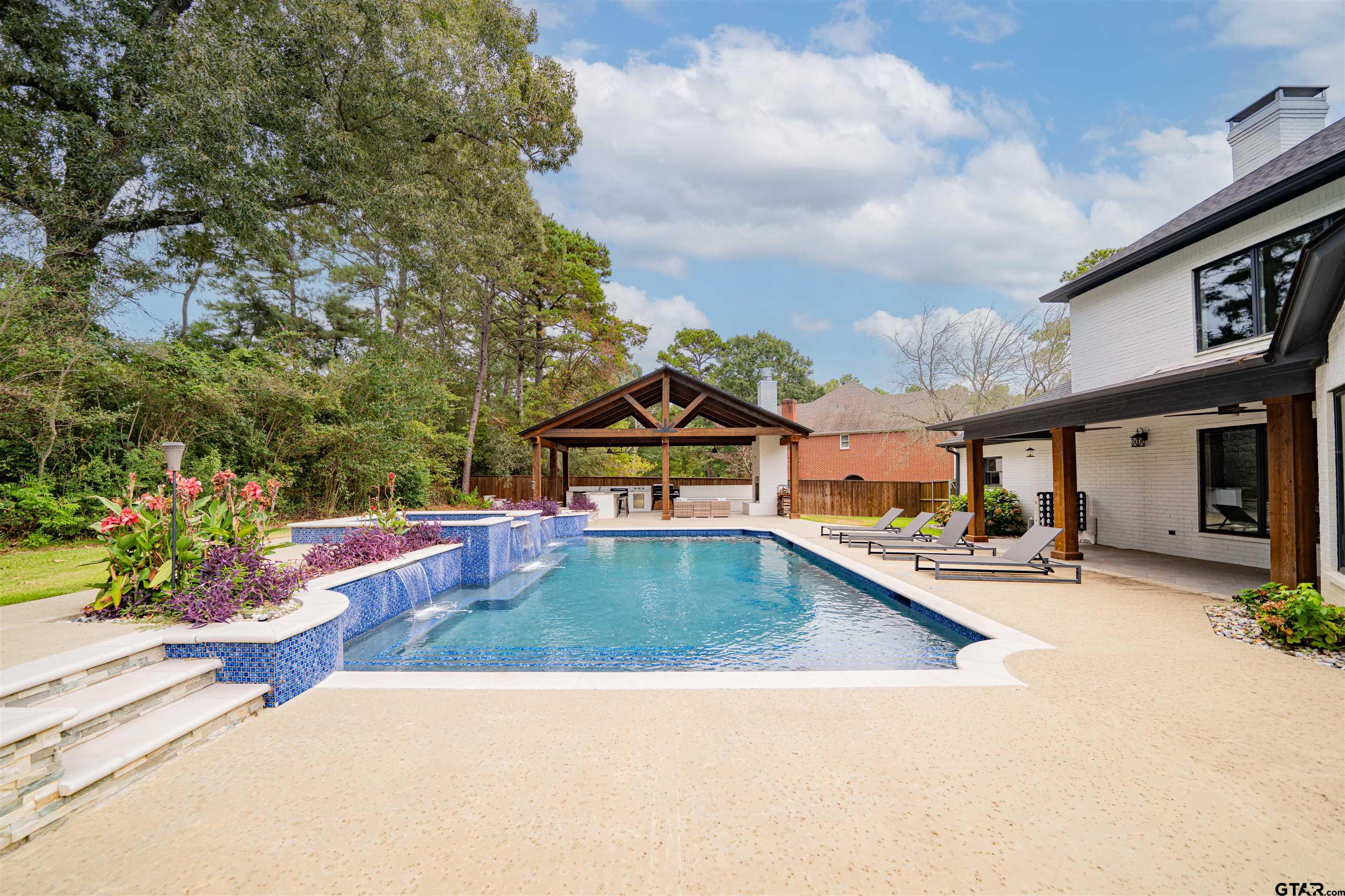 219 Hunters Circle Longview, TX 75605 - Photo 35 of 47 a view of a swimming pool with a patio