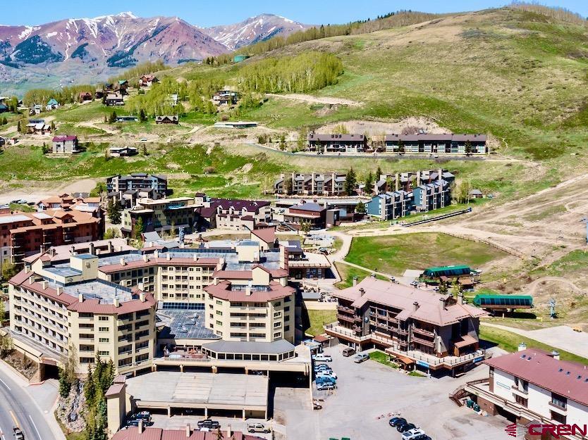 12 Snowmass Road, Unit AXTEL #415 Crested Butte, CO 81225 - Photo 32 of 35 an aerial view of residential houses and outdoor space