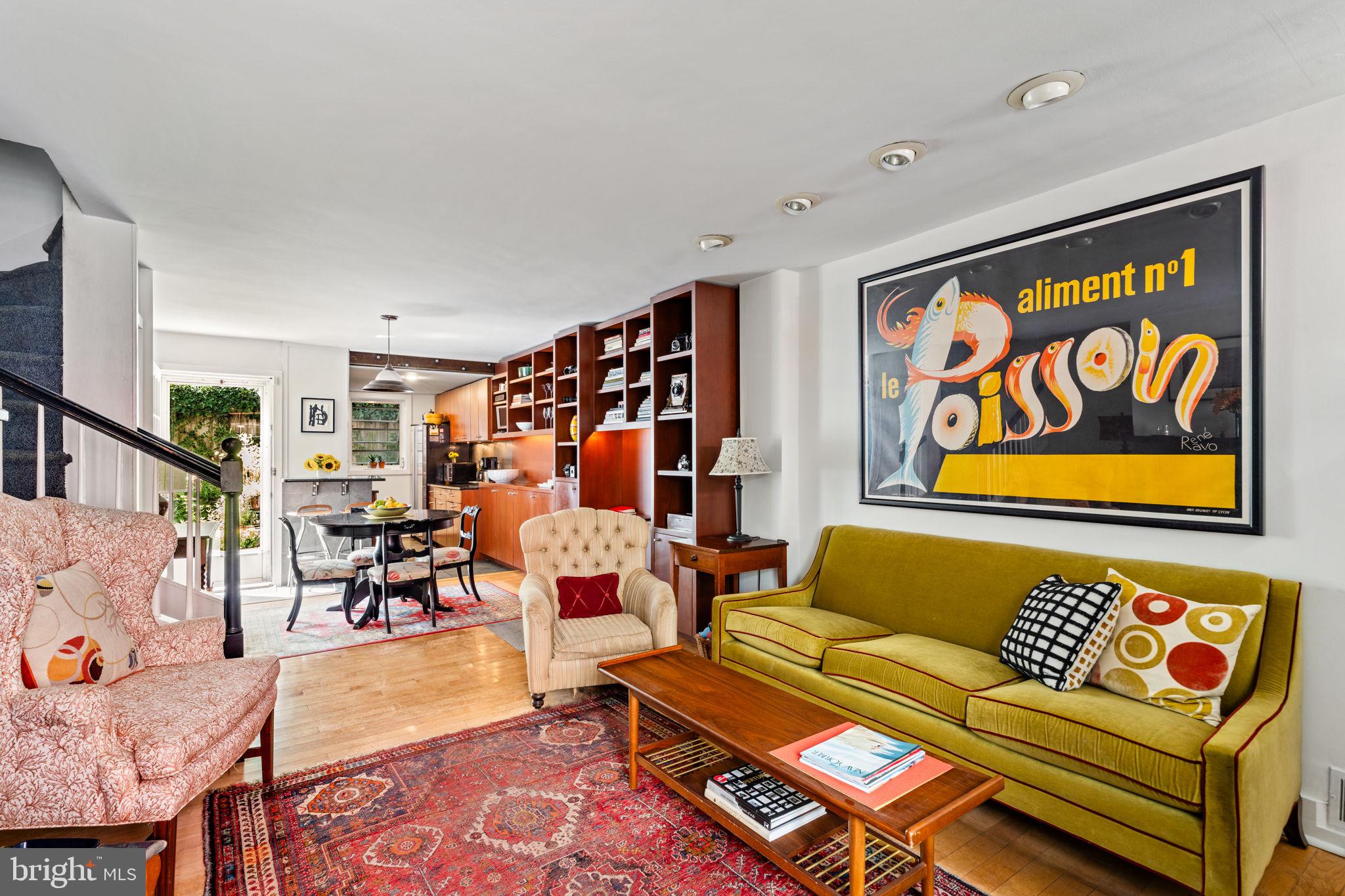 2410 Panama Street Philadelphia, PA 19103 - Photo 7 of 50 a living room with furniture and a flat screen tv
