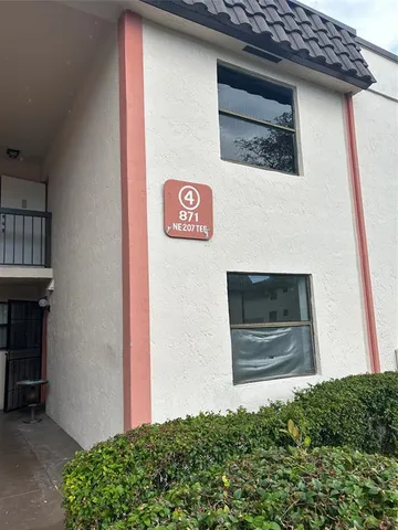 a view of front door of house