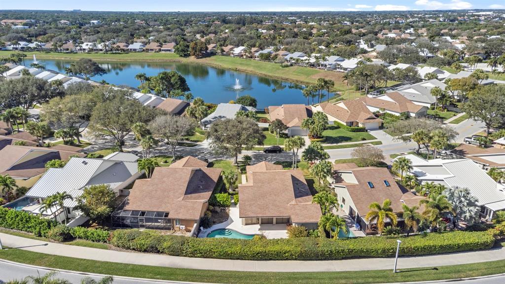 119 Beach Summit Court Jupiter, FL 33477 - Photo 22 of 23 an aerial view of residential building with lake view