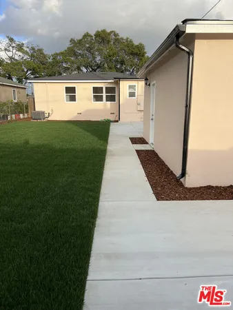 a view of a wall with entryway