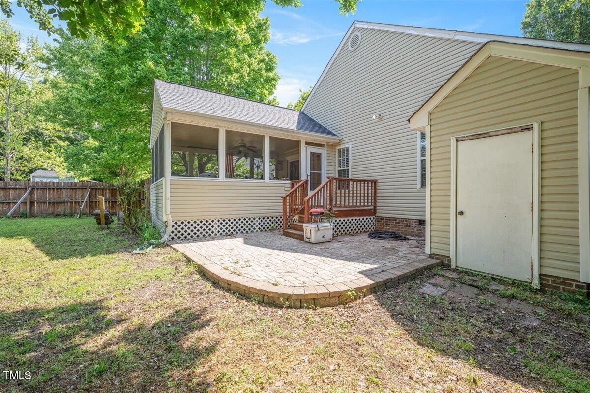 604 Sinewell Drive Wake Forest, NC 27587 - Photo 20 of 25 a view of a house with backyard