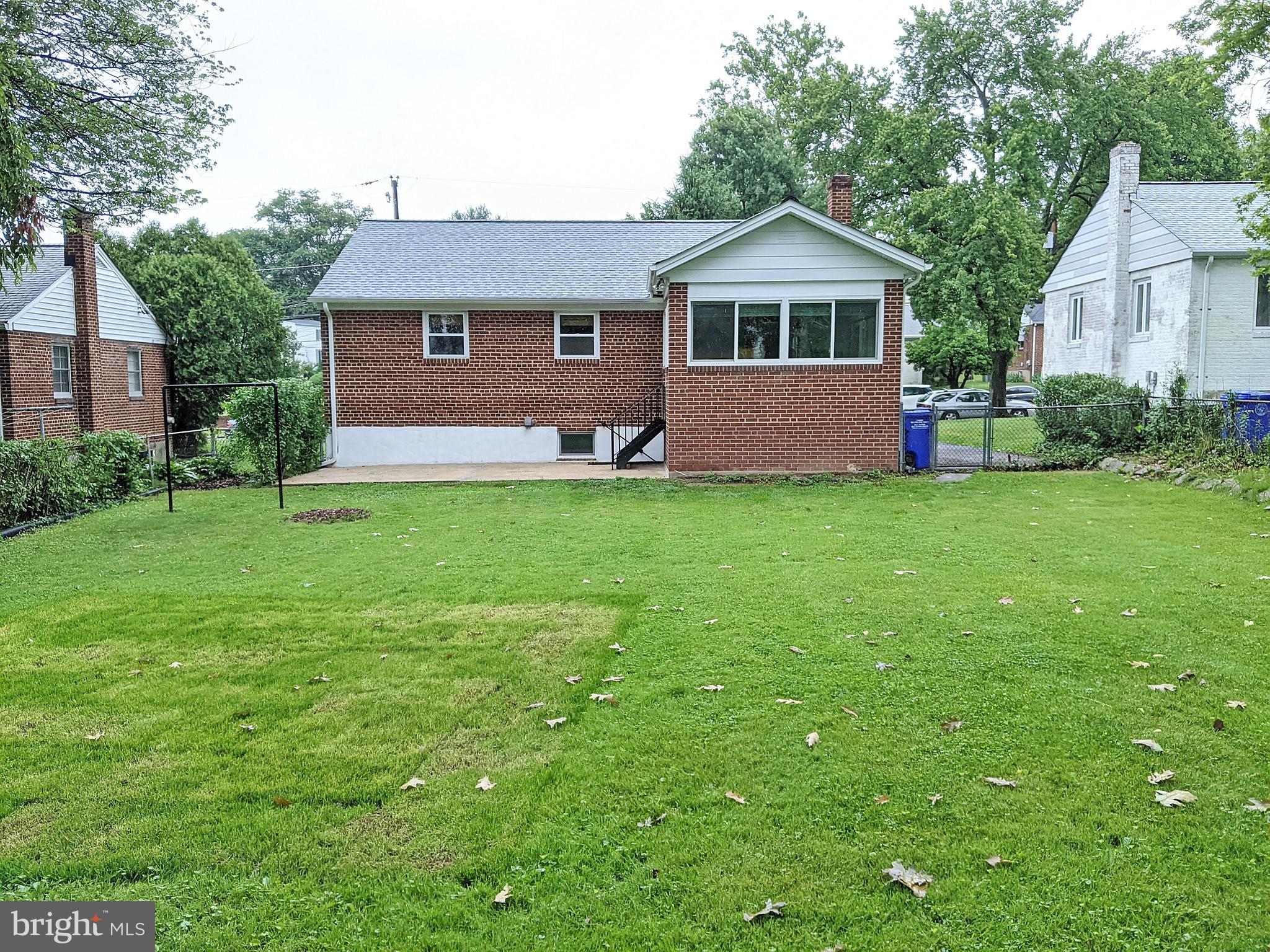 3516 Everton Street Silver Spring, MD 20906 - Photo 69 of 72 Rear of Home from large fenced back yard