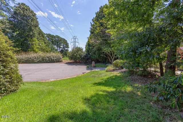 a view of yard with green space