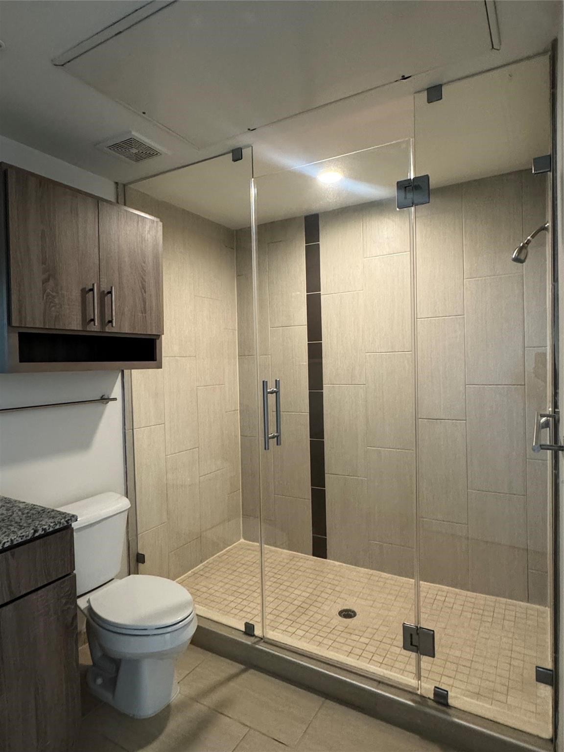 3550 Main Street, Unit 4416 Houston, TX 77002 - Photo 6 of 45 a bathroom with a shower a toilet and a shower