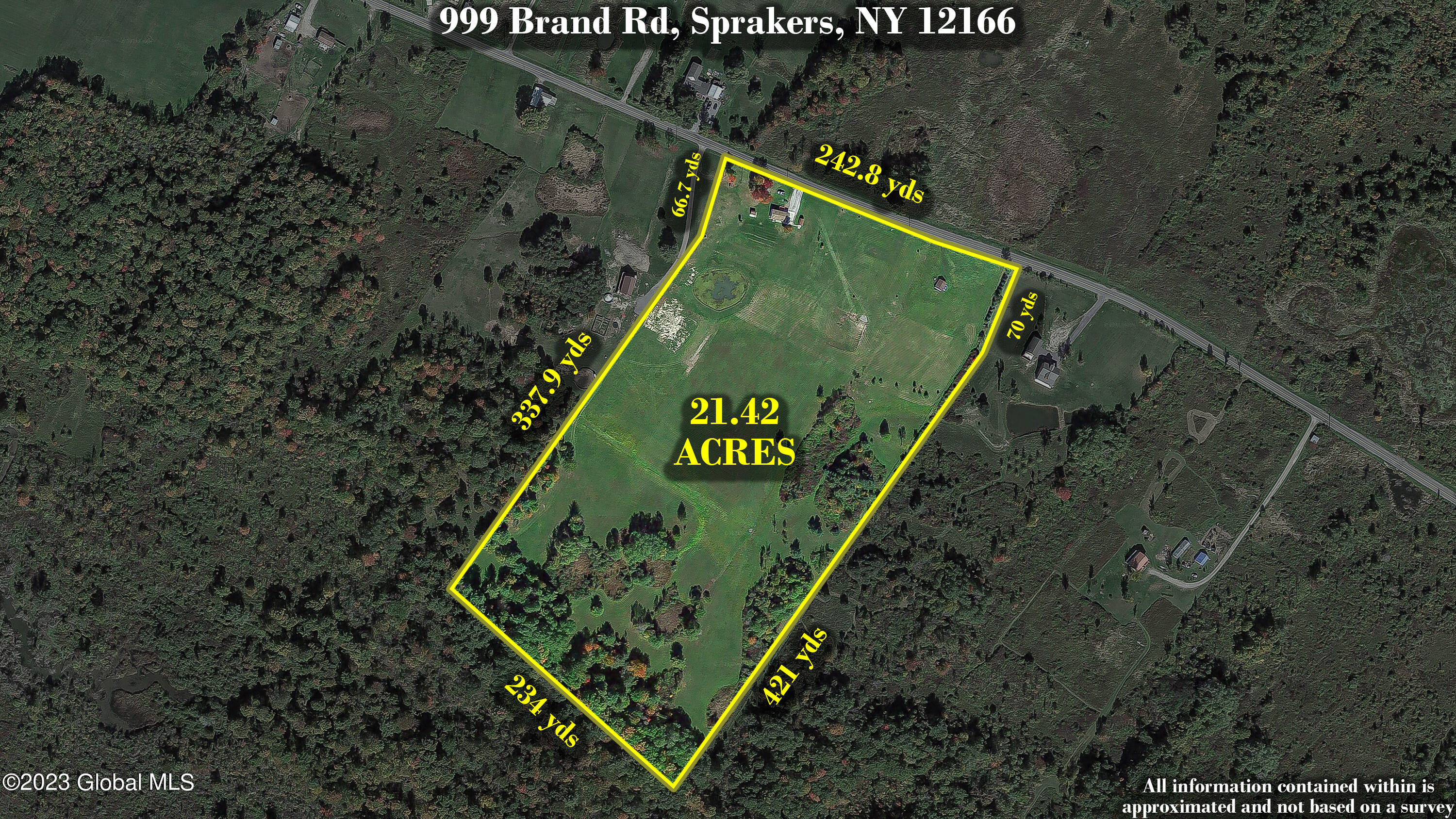 999 Brand Road Root, NY 12166 - Photo 27 of 28 Property Overlay Dimensions