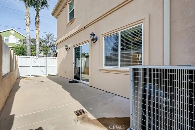 a view of a building with a window