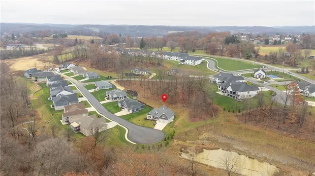 an aerial view of a city