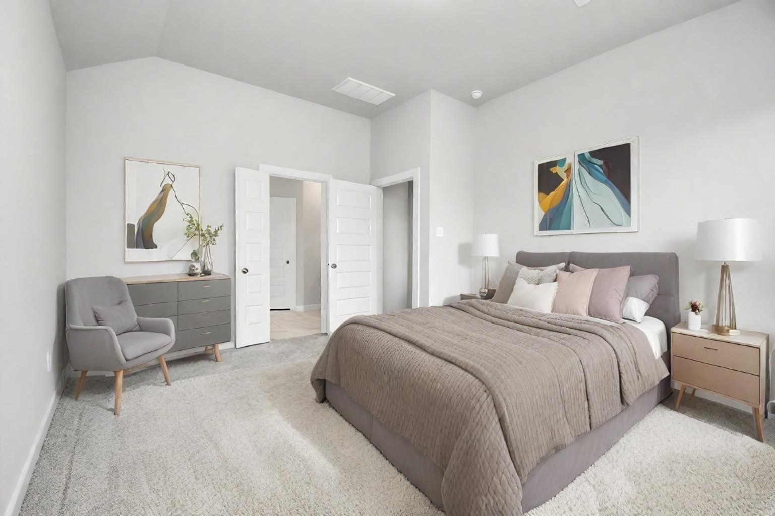 15719 Telge Ridge Lane Cypress, TX 77429 - Photo 26 of 48 a spacious bedroom with a bed and a chair