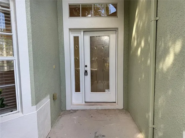 a view of an entryway door