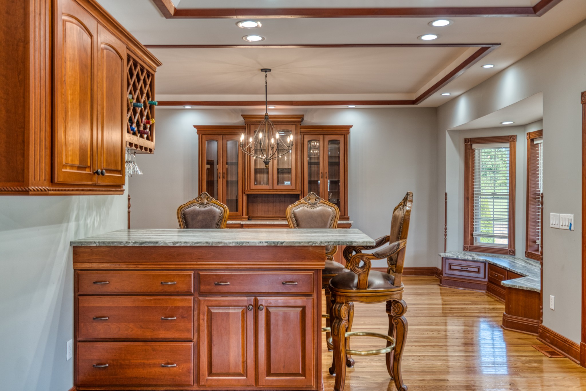 315 Blue And Gray Park Road Elkton, KY 42220 - Photo 36 of 66 a view of a dining room with furniture and chandelier
