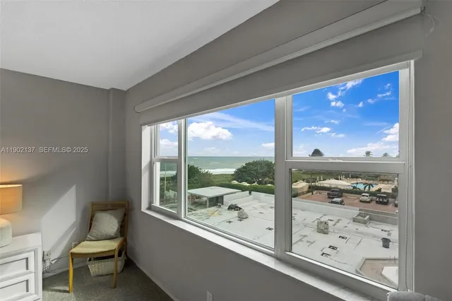 a view of a room with window