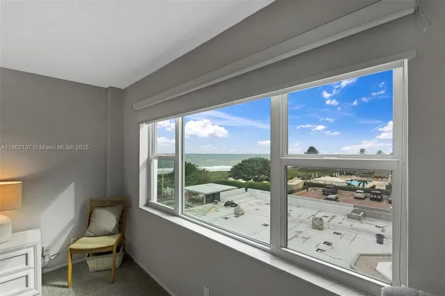 a view of a room with window