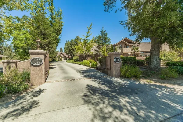 a view of a street with a building in front of it