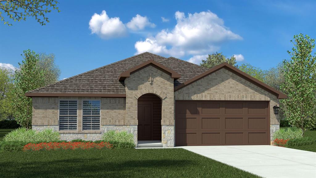 402 Blanco Drive Azle, TX 76020 - Photo 32 of 35 Front Elevation-All Home and community information, including pricing, included features, terms, availability and amenities, are subject to change at any time without notice or obligation. All Drawings, pictures, photographs, video, square footages, floor plans, elevations, features, colors and sizes are approximate for illustration purposes only and will vary from the homes as built.