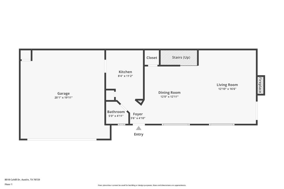 8518 Cahill Drive, Unit 20 Austin, TX 78729 - Photo 35 of 36 a picture of a floor plan