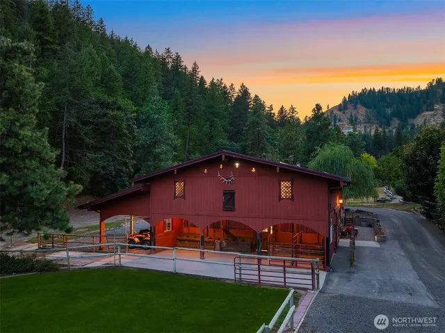 a view of an outdoor space and a lake view