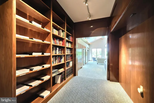 a view of a garden with a lake view