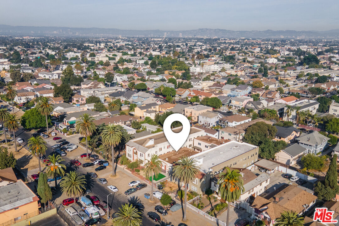 1045 Browning Boulevard Los Angeles, CA 90037 - Photo 6 of 15 an aerial view of a house with a outdoor space