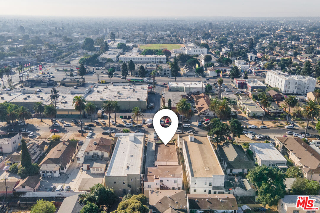 1045 Browning Boulevard Los Angeles, CA 90037 - Photo 8 of 15 an aerial view of a city with lots of residential buildings
