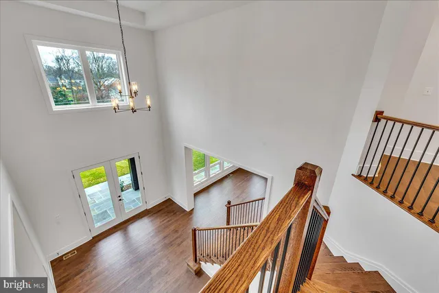 a view of a kitchen cabinets and a counter place
