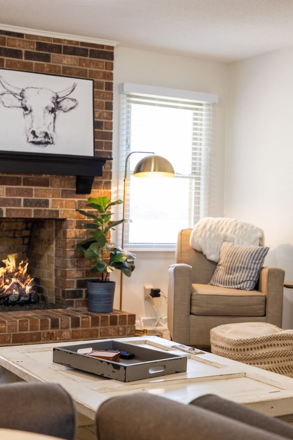1755 Mc Bride Road Lewisburg, TN 37091 - Photo 7 of 59 a living room with furniture and a fireplace