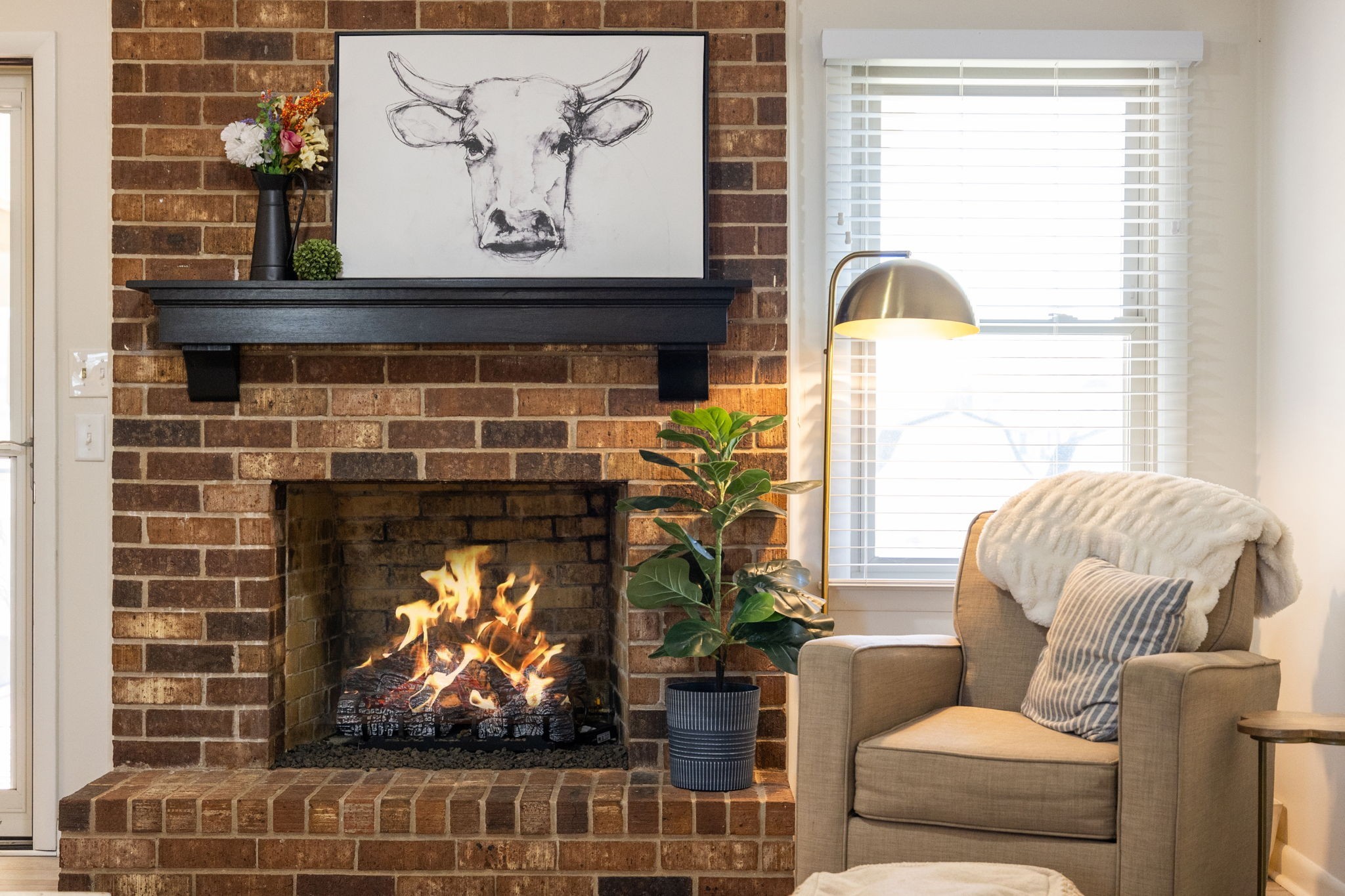 1755 Mc Bride Road Lewisburg, TN 37091 - Photo 8 of 59 a living room with furniture and a fireplace
