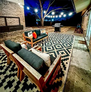 outdoor space with lots of tables and chairs